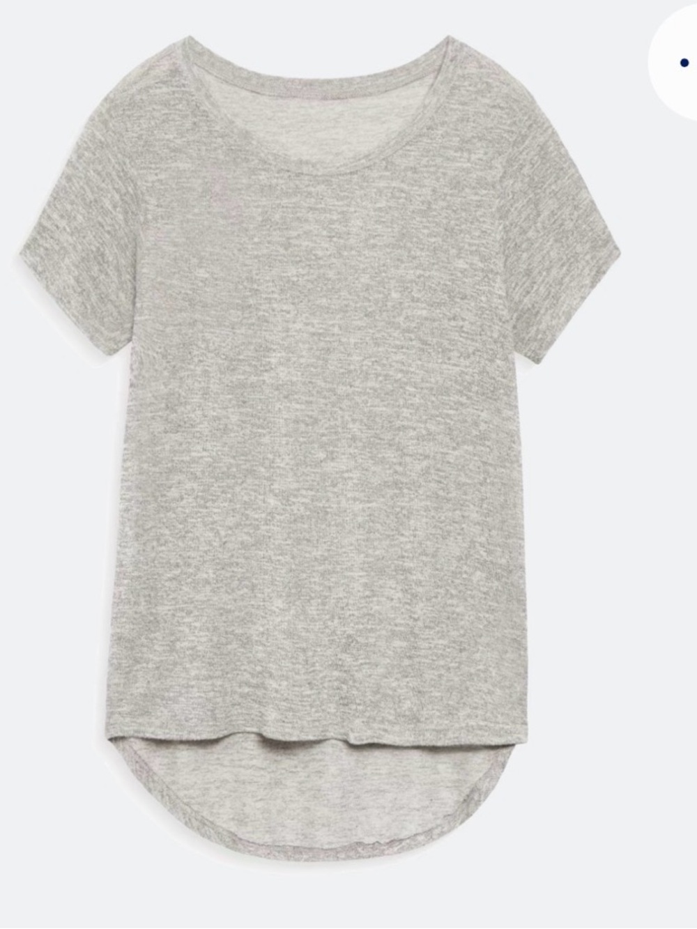 Lightweight Heathered Grey Short Sleeve Tee